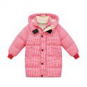 Children's cotton-padded clothes, medium and long thick baby cotton-padded jacket, autumn and winter Korean version coat, boys and girls' down cotton-padded clothes 