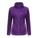 Coral fleece outdoor fleece jacket with two sides for lovers in autumn and winter plush thickened double-sided fleece cardigan jacket for women 