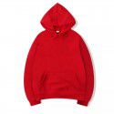 Autumn and Winter New Loose Top Korean Solid Color Plush Thickened Hooded Sweater Women 