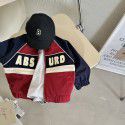 Spring New Line Boys and Girls' Contrast Letter Coat Baby Sports Patch Jacket