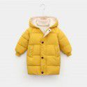 New children's down cotton-padded clothes, boys' middle and long girls' winter clothes, Korean version cotton-padded clothes, baby's thickened coat 