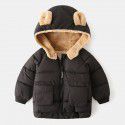 Children's cotton clothes Korean children's clothes Boys' thickened coat Baby cartoon plush zippered shirt Girls' top trend 