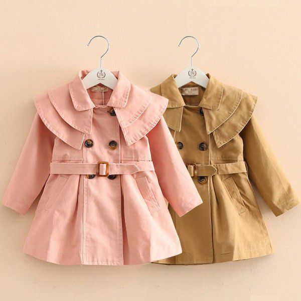 Spring New Cotton Girls' Windbreaker Korean Edition Baby Coat