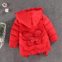 Winter new girls' cotton-padded clothes Korean version medium and large children's medium and long down cotton thickened cotton coat 