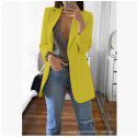 Fashion Polo Neck Slim Fit Cardigan Temperament Suit Coat Women