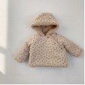 Children's winter cotton coat, baby's lamb cashmere thickened coat, baby winter warm coat, girl's plush cotton coat 