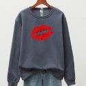 Loose, slim and minimalist sweater temperament Women's round neck long sleeved top Autumn and winter