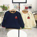 Winter New Boys and Girls' Long sleeved Colored Cartoon Loose Relaxed Sweater Fashion