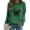 Autumn and Winter New Print Casual Loose Pullover Long Sleeve Women's Top Sweater Women's