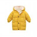 New children's down cotton-padded clothes, boys' middle and long girls' winter clothes, Korean version cotton-padded clothes, baby's thickened coat 