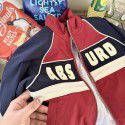 Spring New Line Boys and Girls' Contrast Letter Coat Baby Sports Patch Jacket