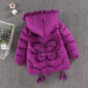 Winter new girls' cotton-padded clothes Korean version medium and large children's medium and long down cotton thickened cotton coat 