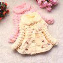 Winter children's coat Girls' fur other pearl pendant coat Fashion fur coat 