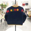 Winter New Boys and Girls' Long sleeved Colored Cartoon Loose Relaxed Sweater Fashion