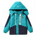 Boys' Charge Coat 3-in-1 Detachable Autumn/Winter New Children's Thickened Contrast Windbreaker Jacket