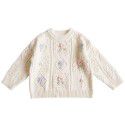 Spring and Autumn New Korean Children's Sweaters Hand Hook Flowers Little Girl Baby Cotton Thread Pullover Knitted Sweater Coat 