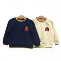 Winter New Boys and Girls' Long sleeved Colored Cartoon Loose Relaxed Sweater Fashion