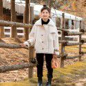 Girls' Plush Coat Autumn and Winter New Mid sized Children's Fur Integrated Pellet Fleece Children's Clothing Lamb Hair Coat