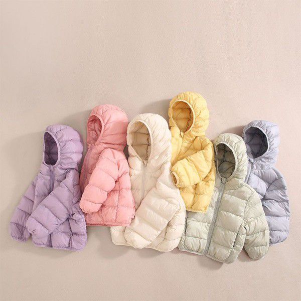 New lightweight down jacket for children's clothing down jacket for boys and girls Korean version jacket