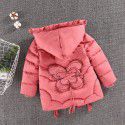 Winter new girls' cotton-padded clothes Korean version medium and large children's medium and long down cotton thickened cotton coat 