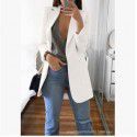 Fashion Polo Neck Slim Fit Cardigan Temperament Suit Coat Women