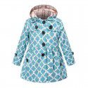 Spring and summer new British windbreaker for children and girls, thickened cotton jacket for children's clothing manufacturer approved cross-border