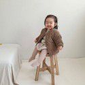 Baby Corduroy Thickened Cotton Coat Spring Style Baby Boys and Girls Cotton Clip Warm Cardigan Children's Small Cotton Coat Coat