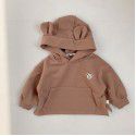 Children's spring bear hooded sweater for babies and children's Korean version of early spring coat for babies and children's cute outerwear 