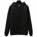 Autumn and Winter New Loose Top Korean Solid Color Plush Thickened Hooded Sweater Women 