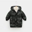 New children's down cotton-padded clothes, boys' middle and long girls' winter clothes, Korean version cotton-padded clothes, baby's thickened coat 