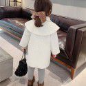 Girls' coat with cotton and thickened woolen top, autumn and winter clothing, small fragrant coat, baby cape, doll collar