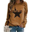 Autumn and Winter New Print Casual Loose Pullover Long Sleeve Women's Top Sweater Women's