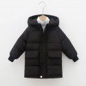 New Children's Clothing Medium and Long Children's Cotton Clothes Small and Medium Children's Hooded Thickened Coat Boys and Girls' Cotton Coat