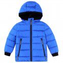 Children's sports cotton jacket, boys' outdoor warmth, hooded cotton jacket, children's winter cotton jacket 