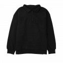 Lapel Large Sweater Women's Solid Loose Versatile Top