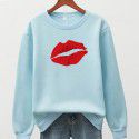 Loose, slim and minimalist sweater temperament Women's round neck long sleeved top Autumn and winter