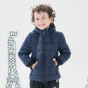 Children's sports cotton jacket, boys' outdoor warmth, hooded cotton jacket, children's winter cotton jacket 