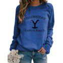 Autumn and Winter New Print Casual Loose Pullover Long Sleeve Women's Top Sweater Women's