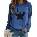 Autumn and Winter New Print Casual Loose Pullover Long Sleeve Women's Top Sweater Women's