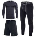 Sports suit men's tight fitting quick drying long sleeved T-shirt outdoor running basketball sweaty fitness suit 