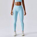 Naked yoga pants, hip lifting, running, quick drying fitness pants, candy colored high waisted tight sports pants