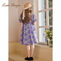 New casual floral dress for girls, featuring a lightweight and stylish summer princess dress for older children