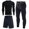 Sports suit men's tight fitting quick drying long sleeved T-shirt outdoor running basketball sweaty fitness suit 