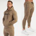 Muscle Fitness Men's Sports Hoodie Outdoor Sports Basketball Casual Two Piece Set