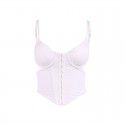 Women's sexy slim fit with exposed navel, fishbone hanging neck, suspender vest for women