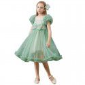 Girls Summer Elegance Princess Dress Dress Big Kids Western Style Children's High end Birthday Banquet Dress Dress