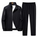 Sports Set Spring and Autumn Season Men's Loose Large Casual Coat Sportswear Two Piece Set 