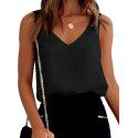 Women's Silk Shoulder Strap Suspended Tank Top Sexy Satin Non slip Soft Tank Top Women