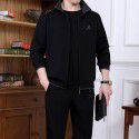 Three piece sportswear set for men's casual sports, spring and autumn running, middle-aged men