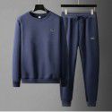 Leisure round necked hoodie, sanitary pants, fashionable jogging sportswear, men's set